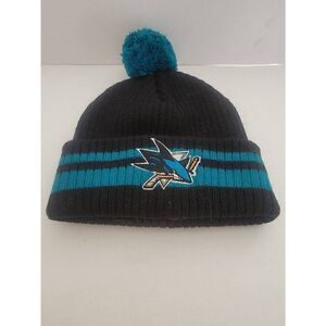 American Needle Unisex Black And Teal San Jose Sharks Beanie